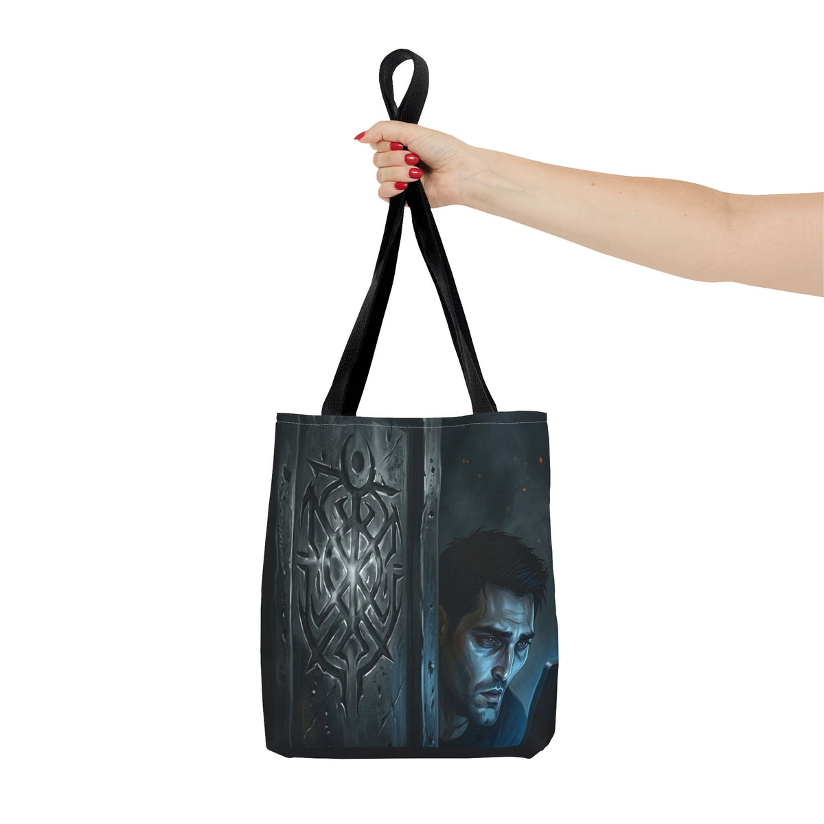 The Ward Mark Tote Bag - Gothic Rune Sigil Book Bag