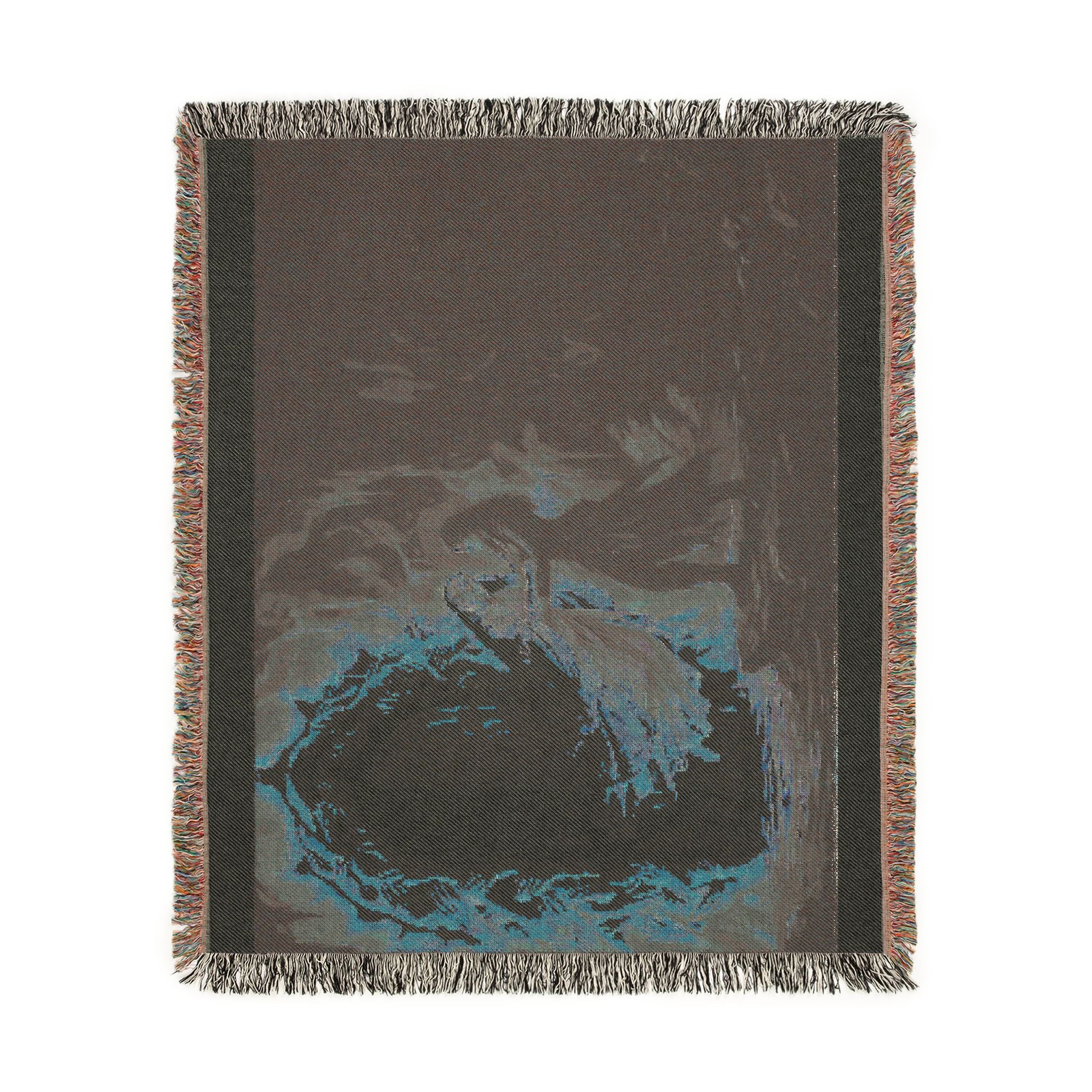 Woven Blanket - Fantasy Portal Embrace Throw (Romantic Mythic Doorway Design)
