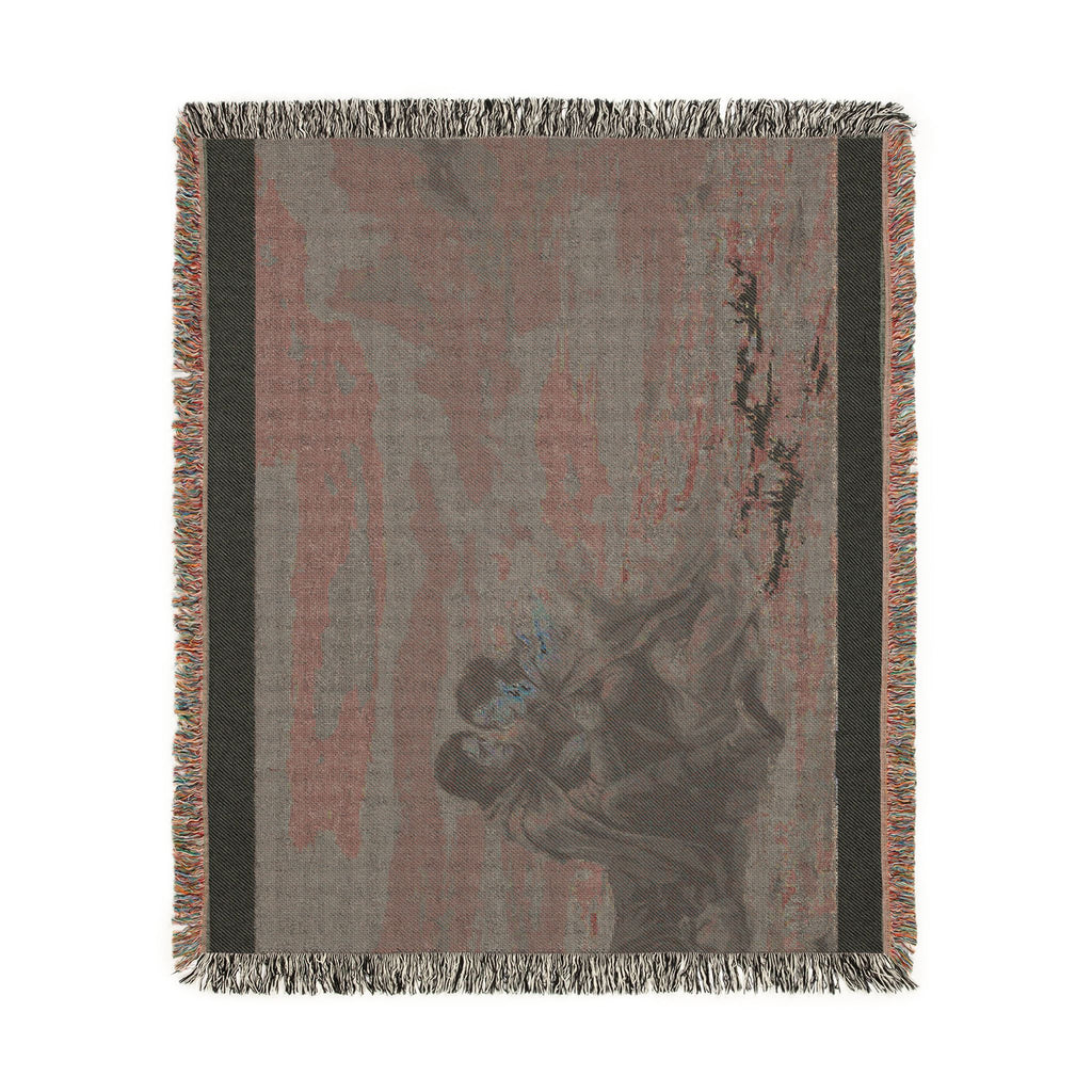 Fireside Embrace Woven Blanket — Nautical Romance Cabin Throw