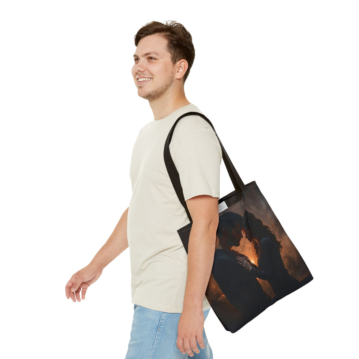 Two Shadows One Flame Tote Bag - Dark Romance Book Bag