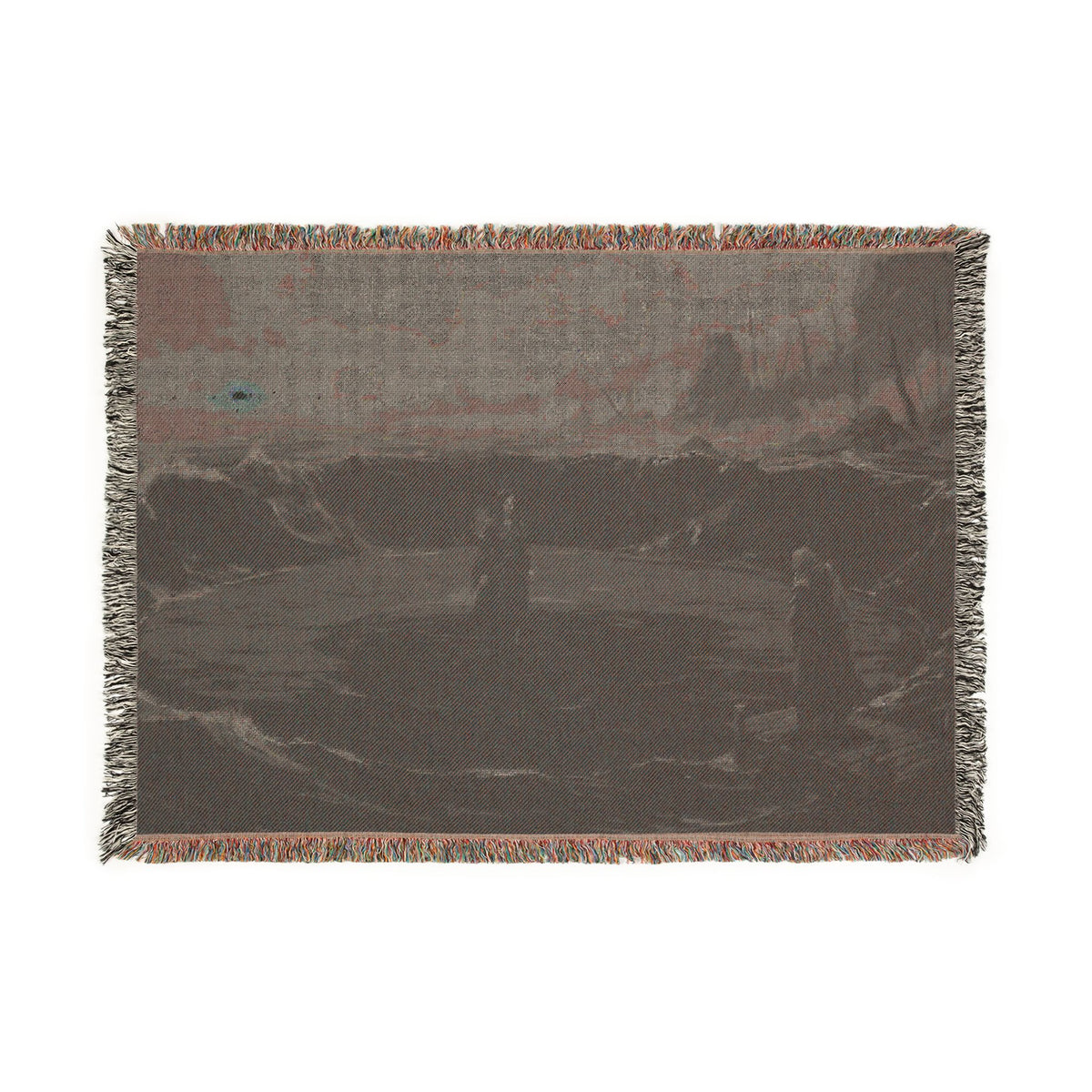 Ocean Night Woven Blanket — Moody Seascape Throw for Coastal Decor & Gift