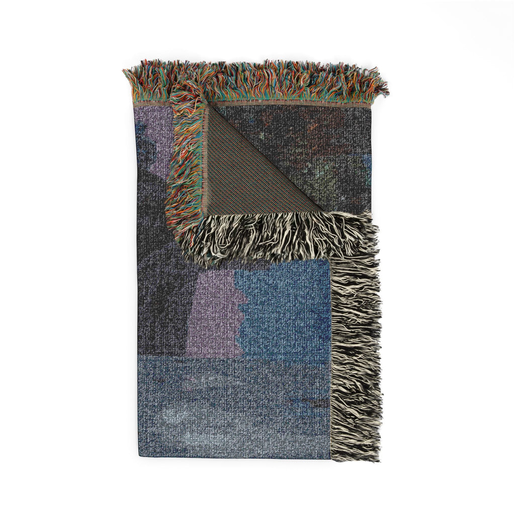 Woven Blanket - Gothic Lantern Night Scene Throw Blanket