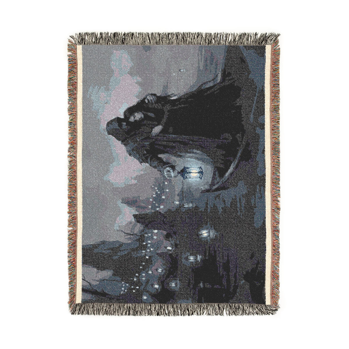 Gothic Lantern Woven Blanket