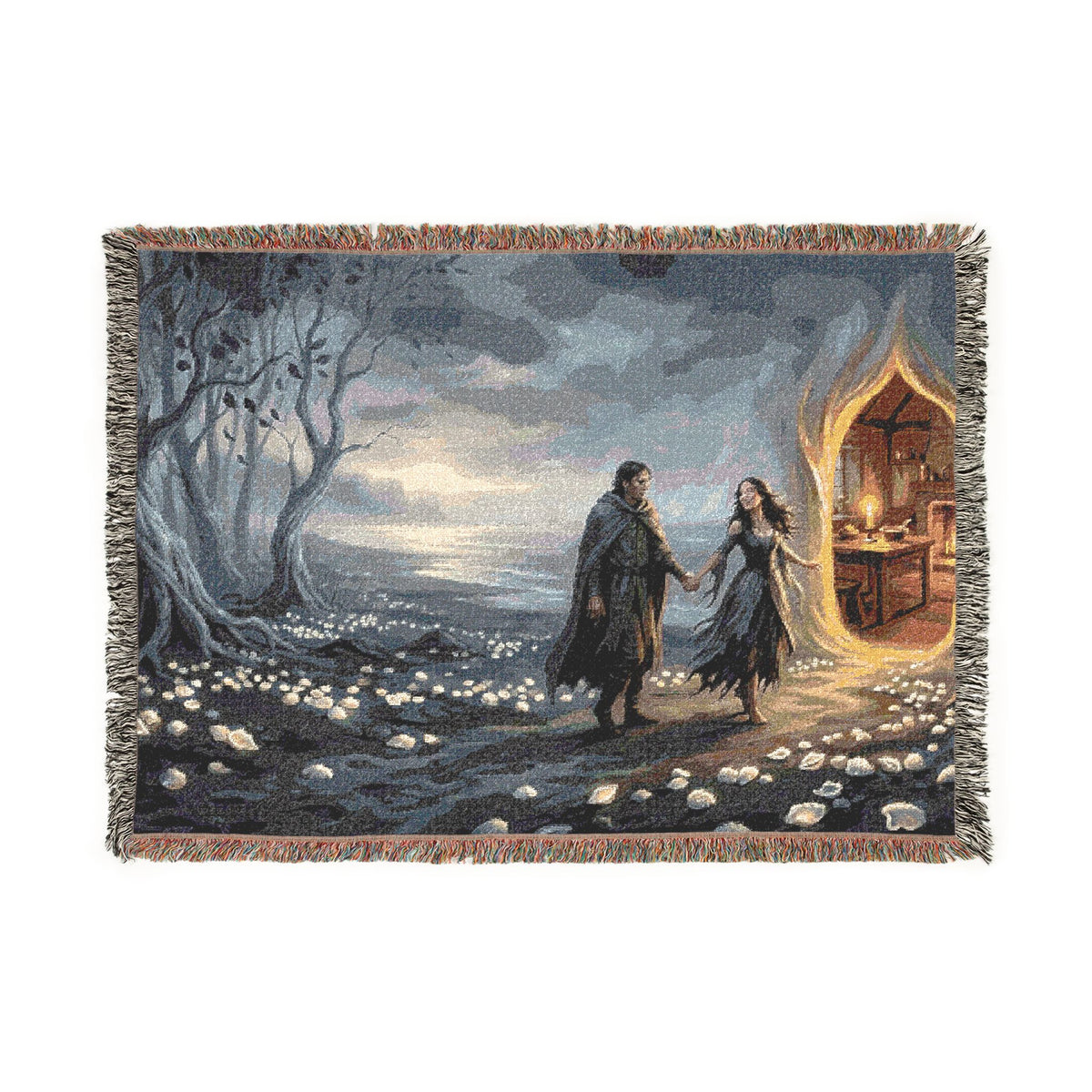 Blossom Field Woven Blanket — Fairy Tale Reunion Storybook Throw