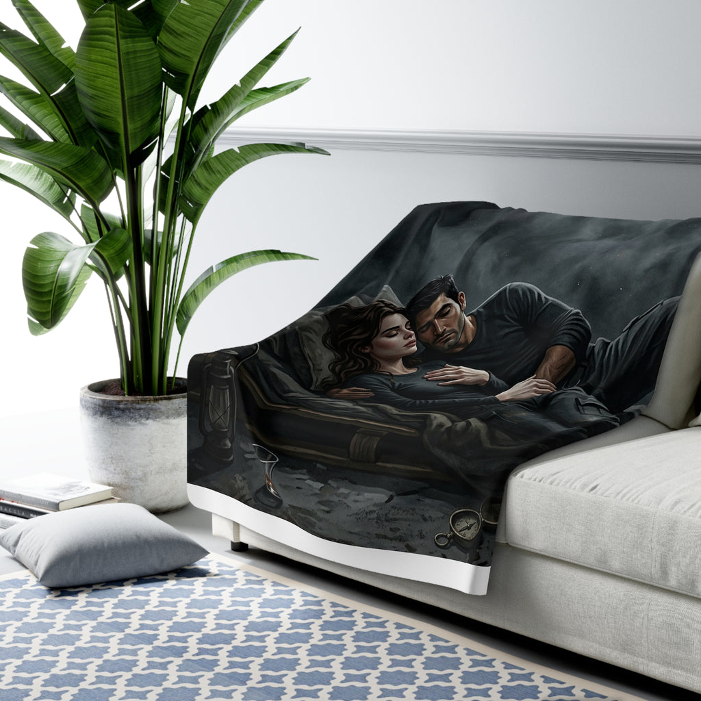 The Quiet After Sherpa Fleece Blanket - Dark Romance Lovers Throw
