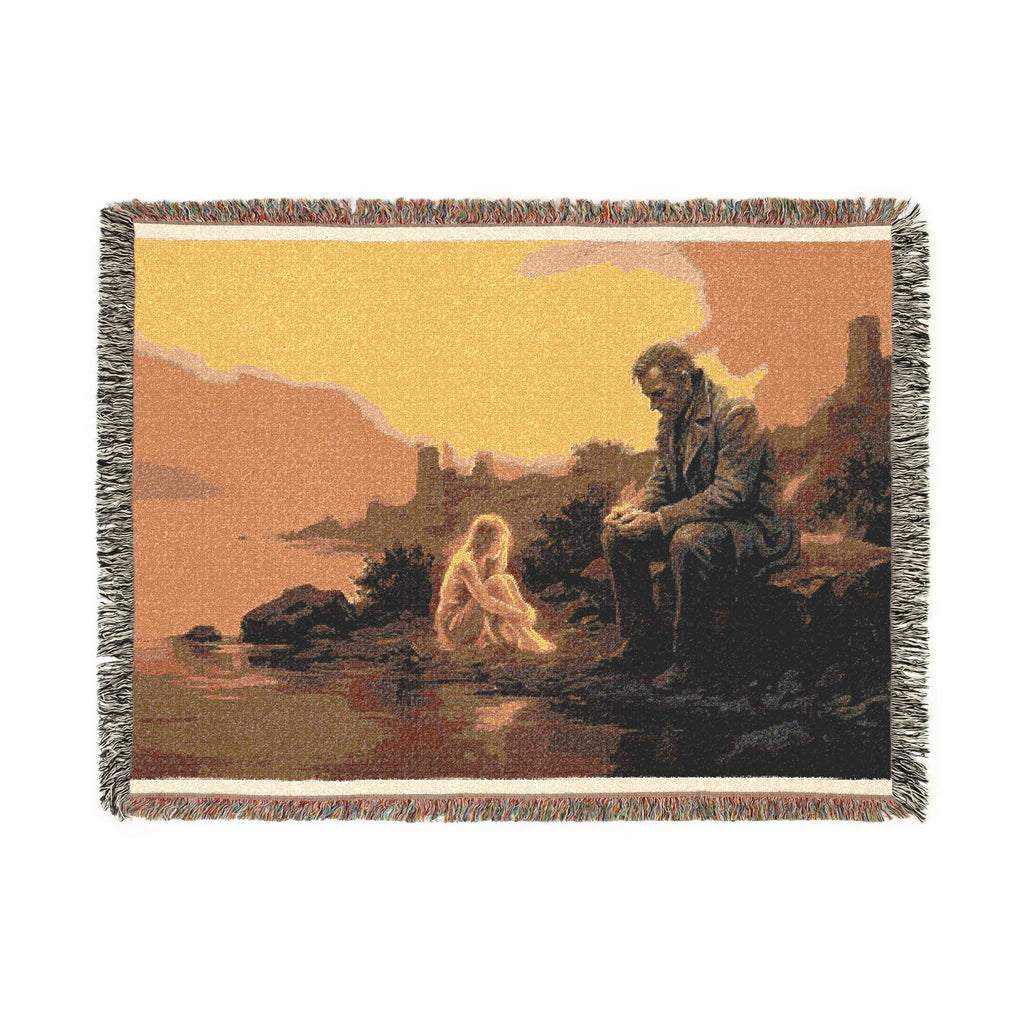 Religious Nativity Woven Blanket