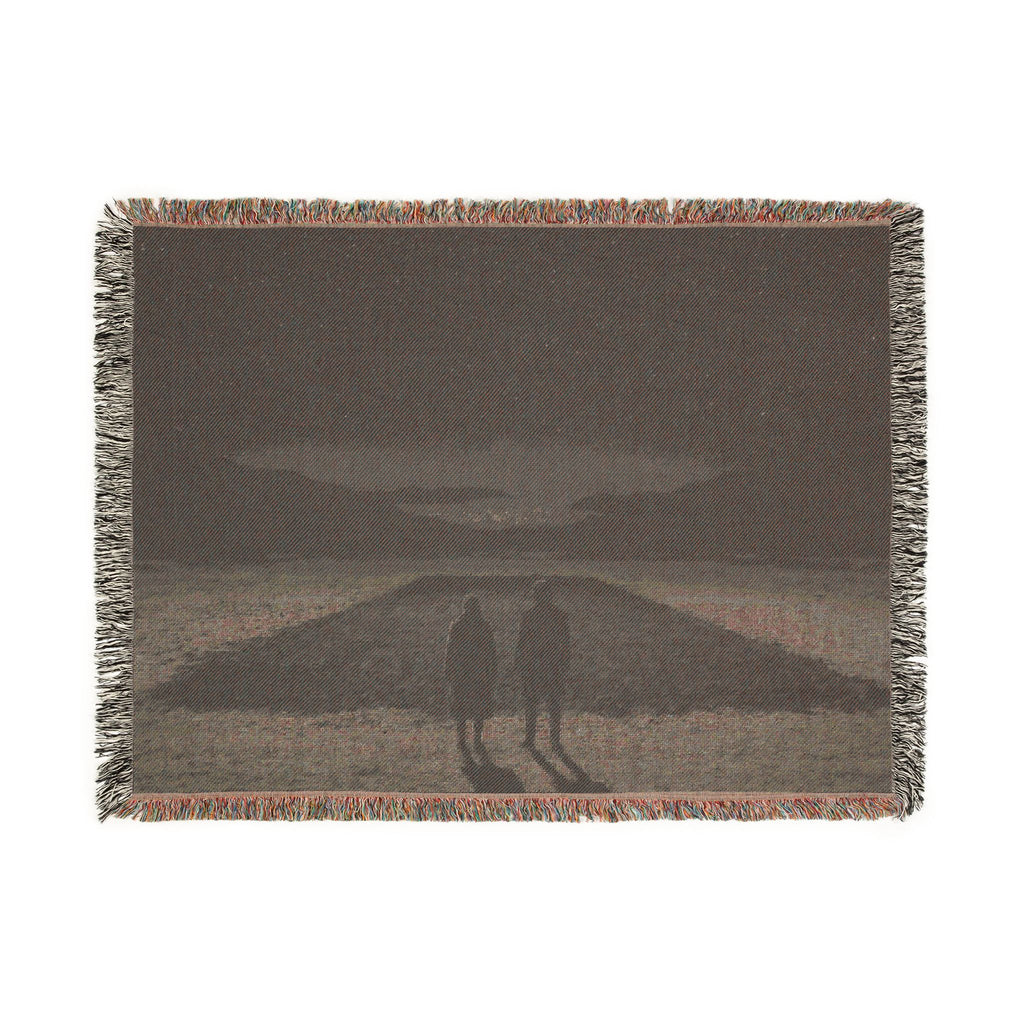 Mass Grave Scene Woven Blanket