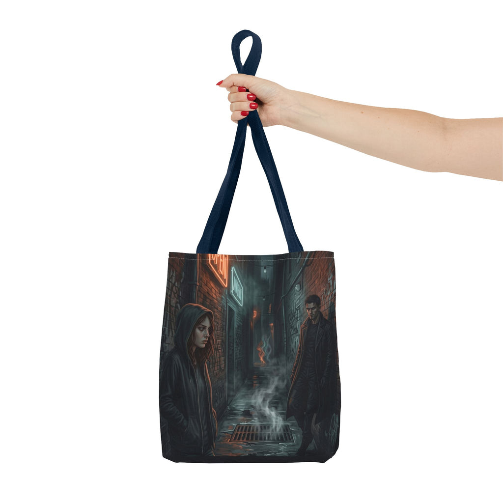 The Hunters Alley Tote Bag - Neon Noir Dark Romance Book Bag