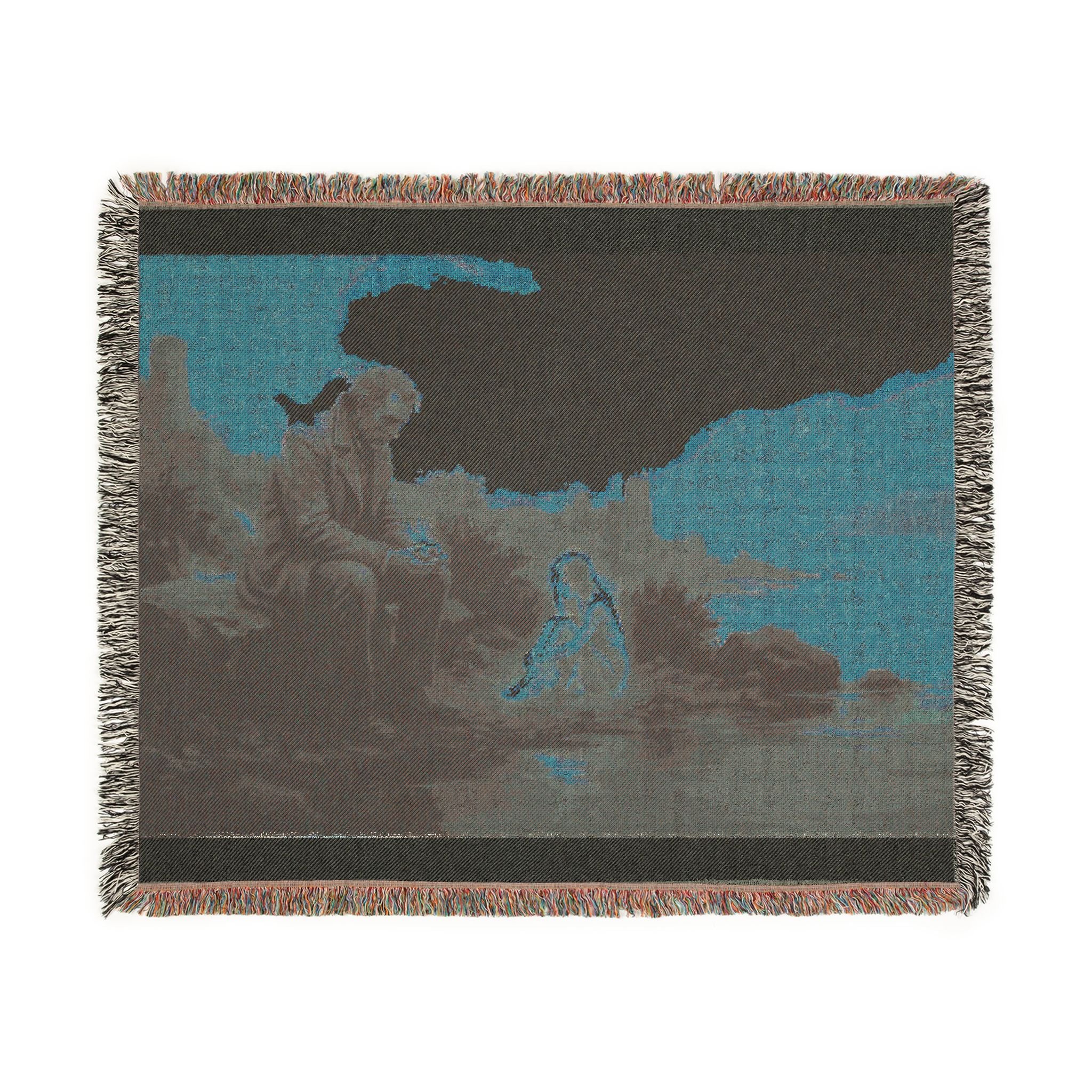 Religious Nativity Woven Blanket
