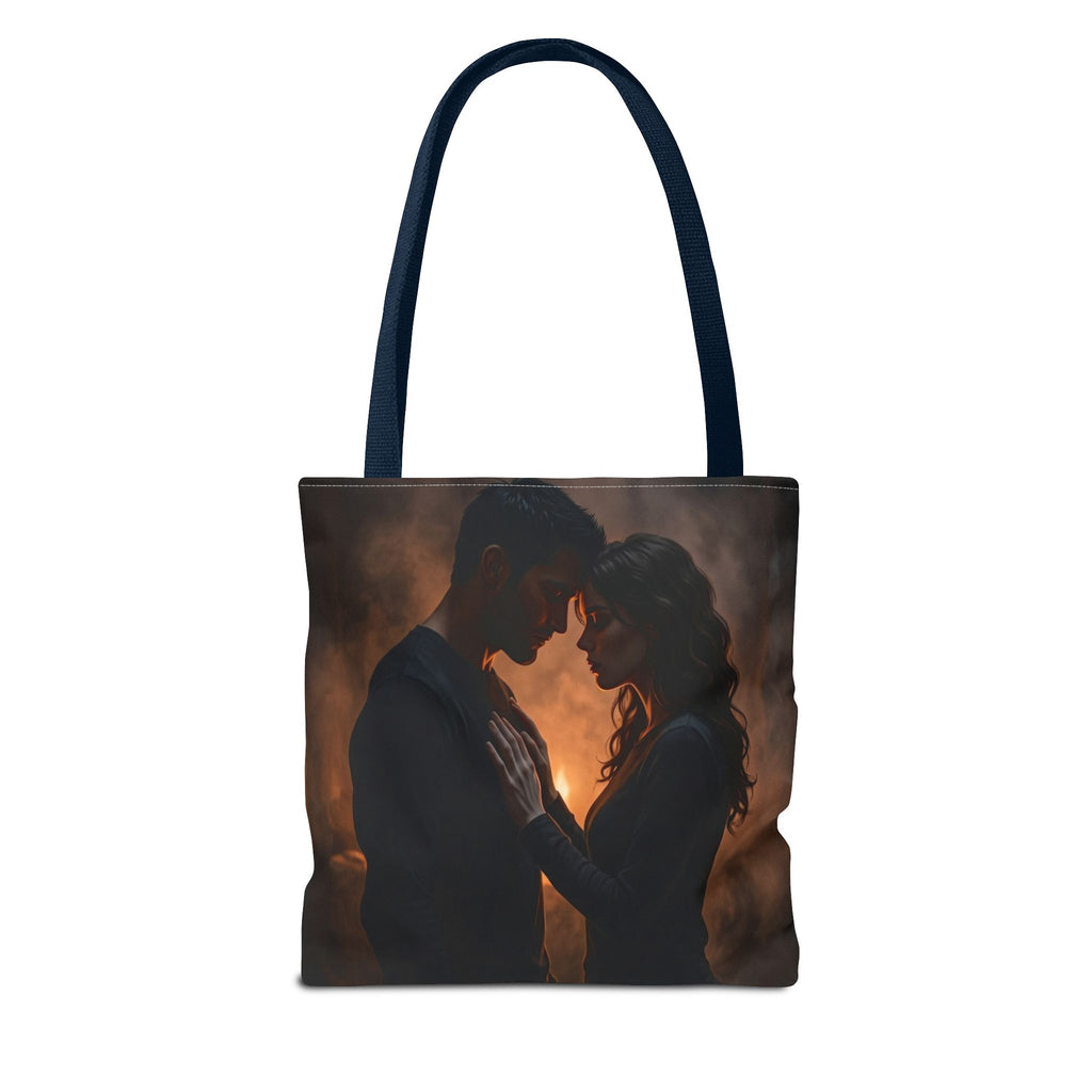 Two Shadows One Flame Tote Bag - Dark Romance Book Bag