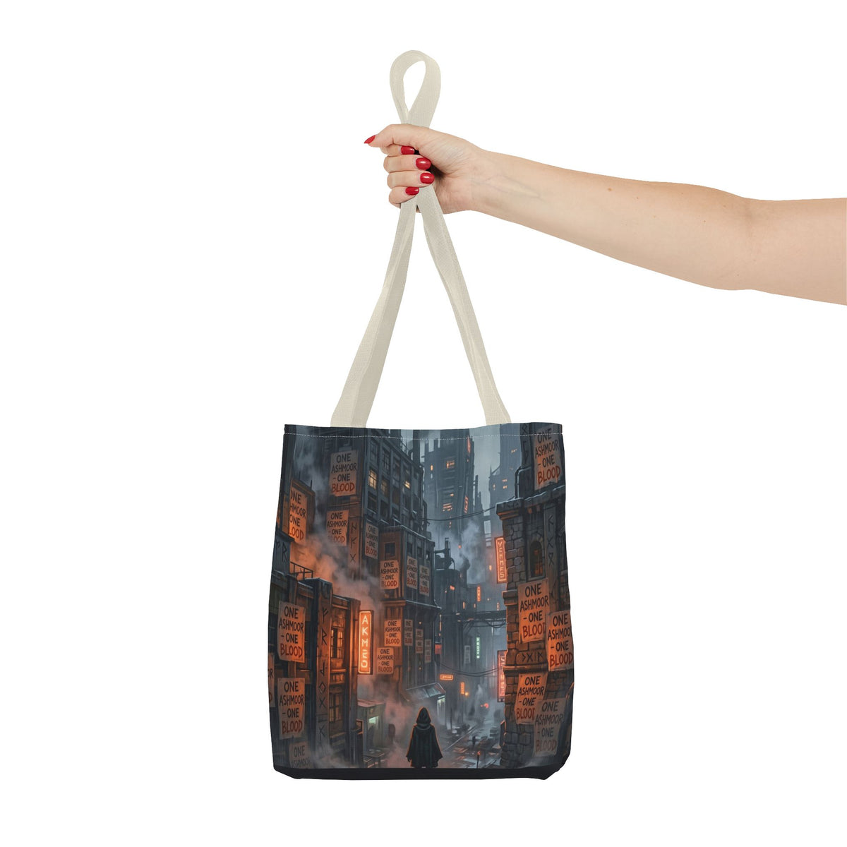 One Ashmoor One Blood Tote Bag - Dark Fantasy City Book Bag