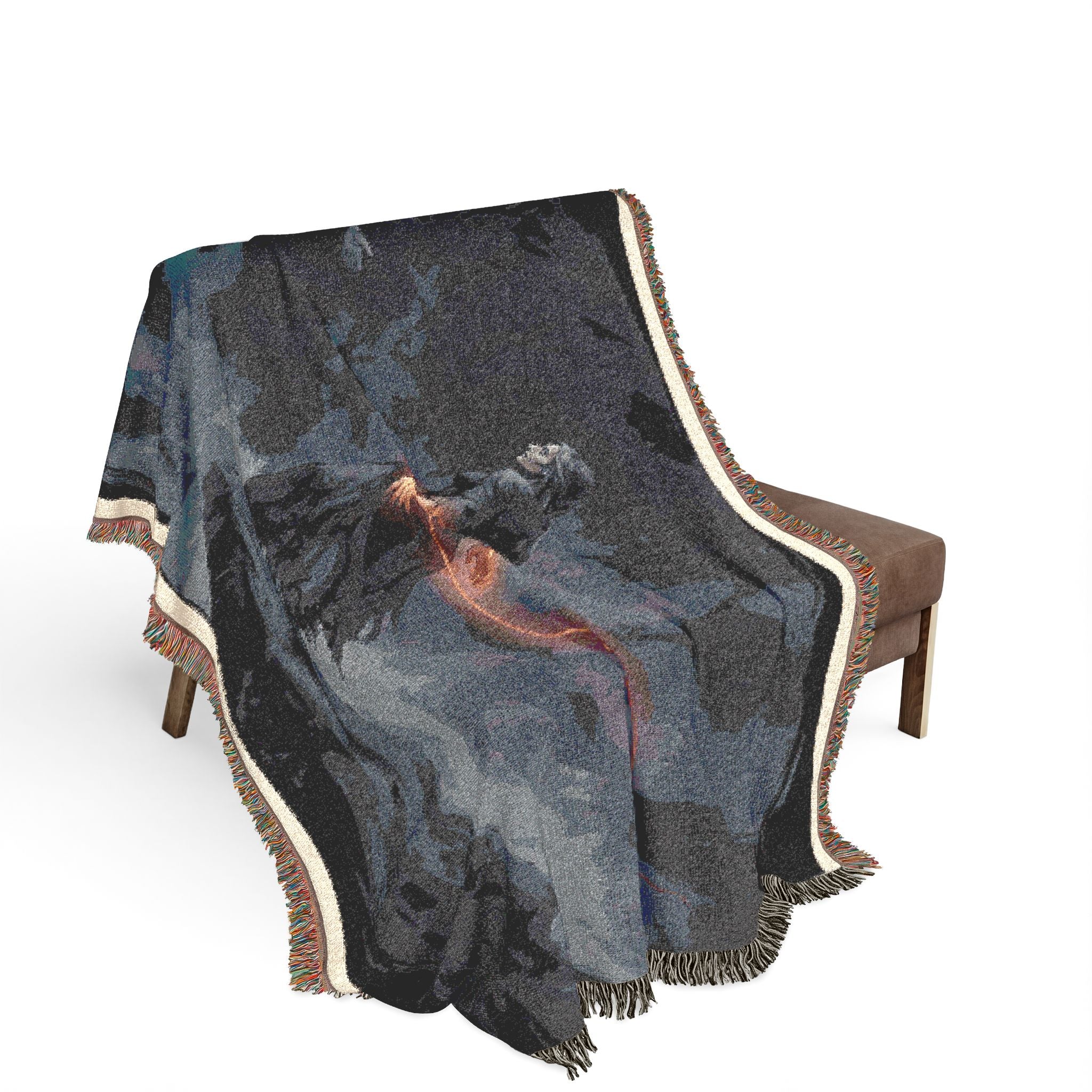 Woven Blanket — Gothic Lantern Nightscape Throw