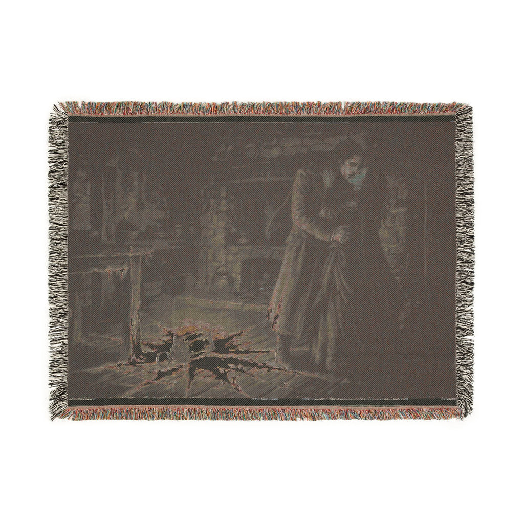 Gothic Victorian Scene Woven Blanket