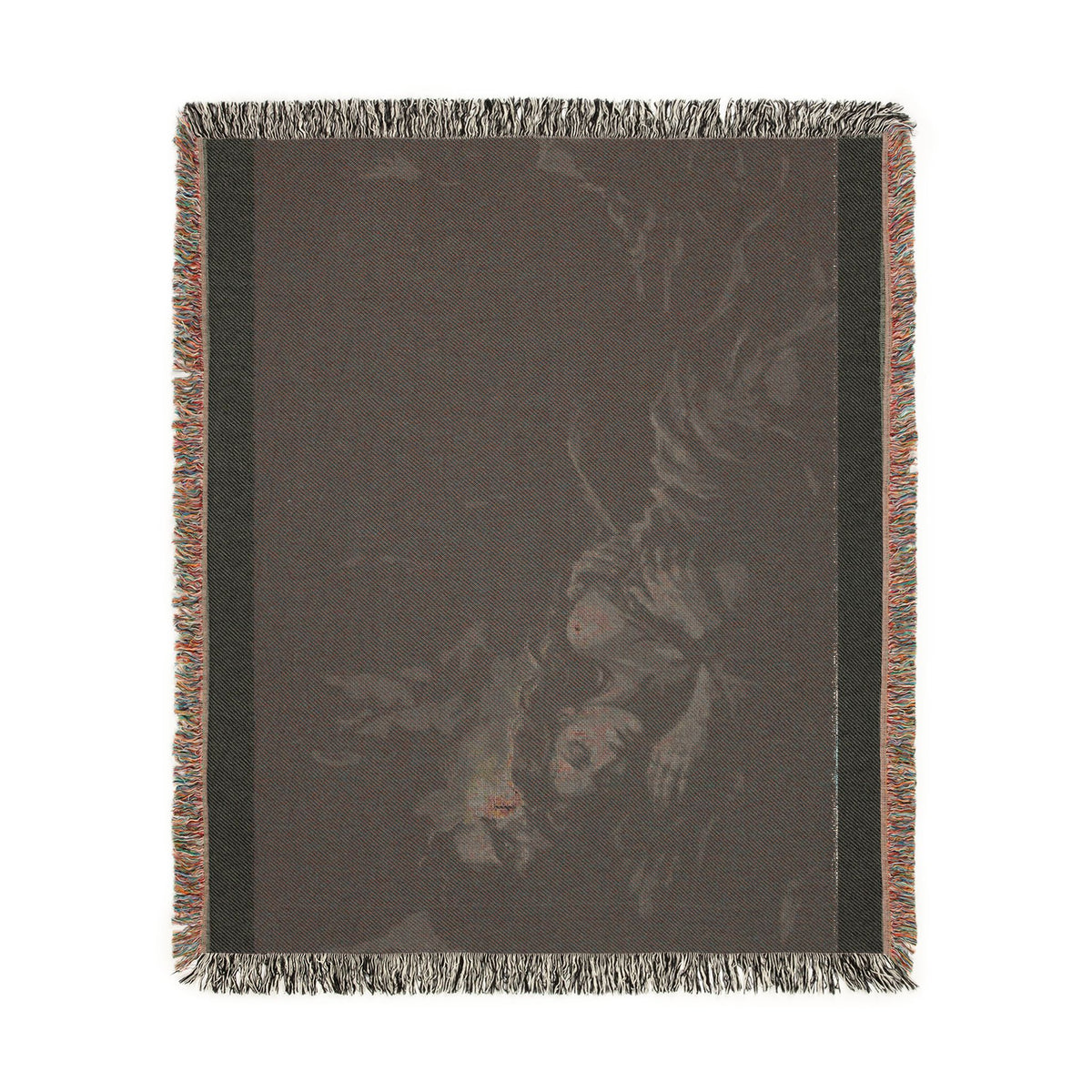 Moonlit Embrace Woven Blanket — Gothic Lovers Frostbound Night Throw