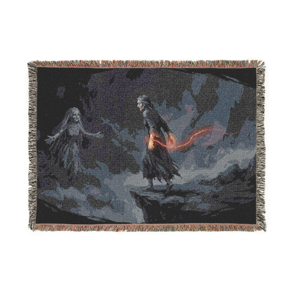 Woven Blanket — Gothic Lantern Nightscape Throw