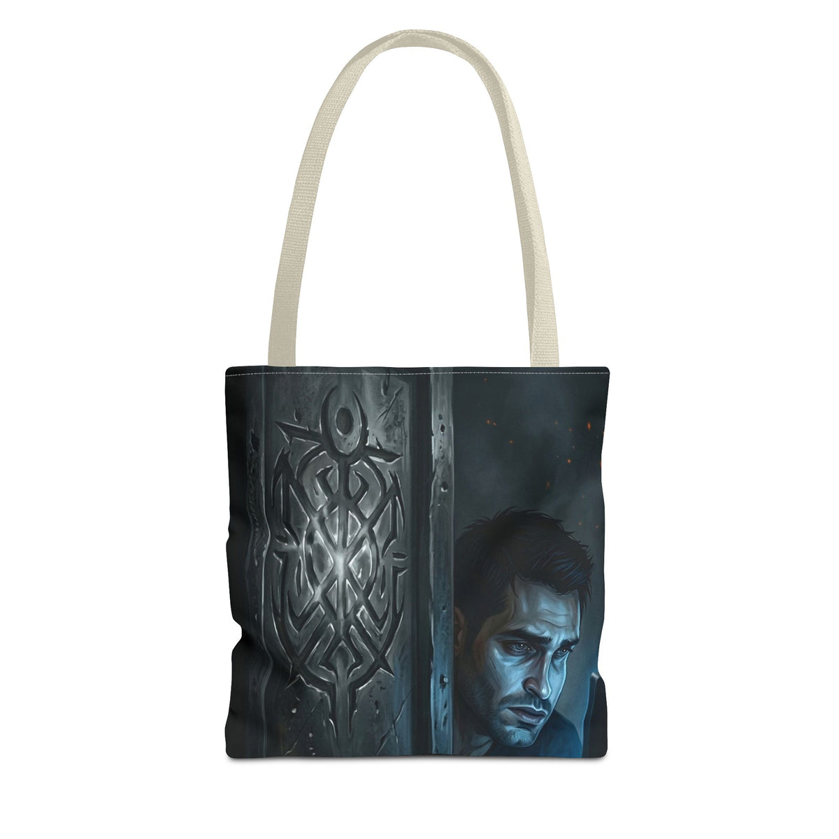 The Ward Mark Tote Bag - Gothic Rune Sigil Book Bag