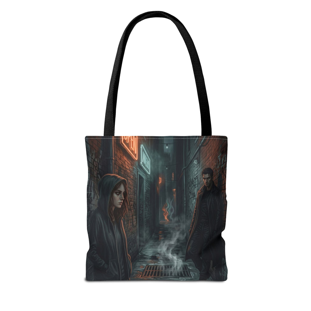 The Hunters Alley Tote Bag - Neon Noir Dark Romance Book Bag