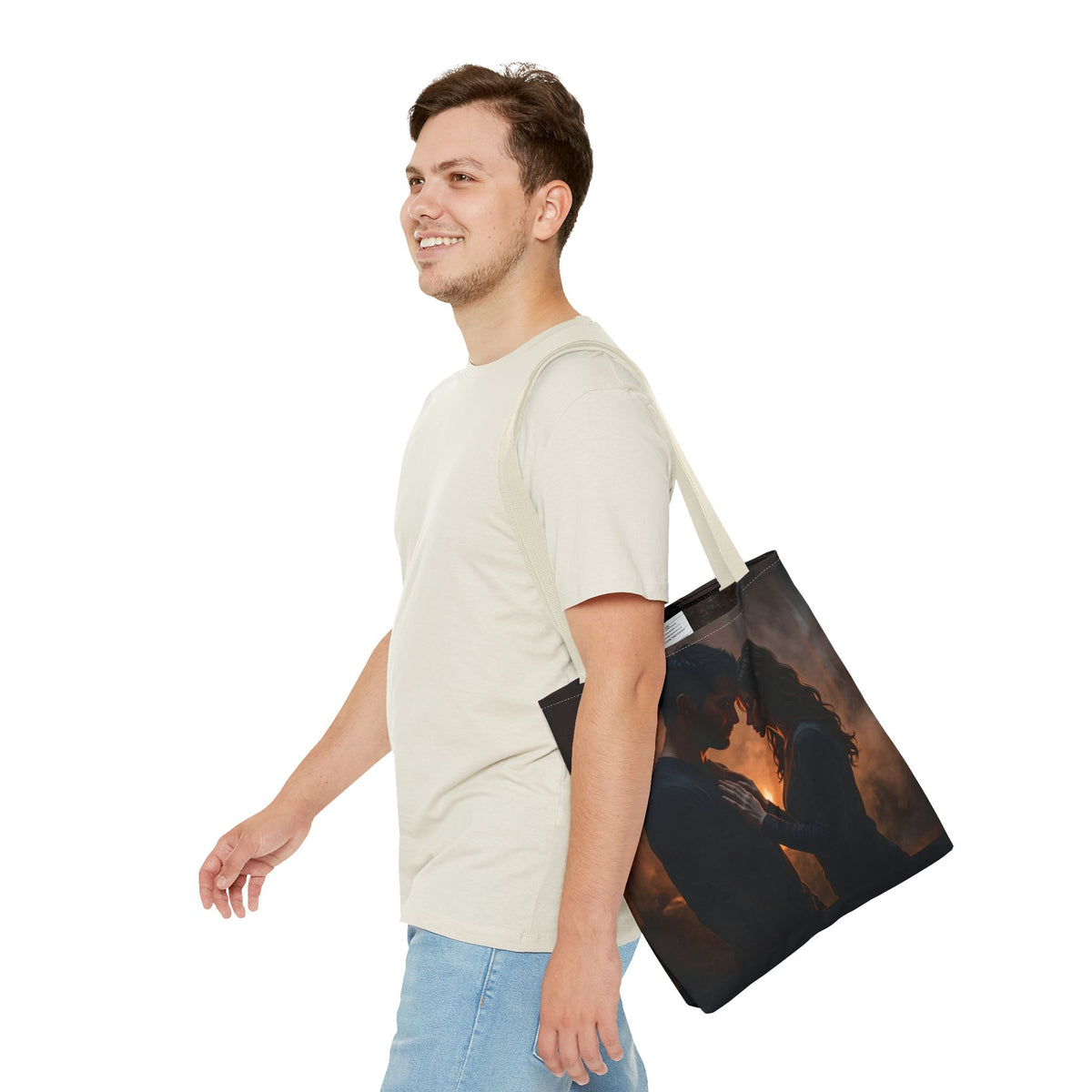 Two Shadows One Flame Tote Bag - Dark Romance Book Bag