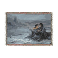 Fireside Embrace Woven Blanket — Nautical Romance Cabin Throw