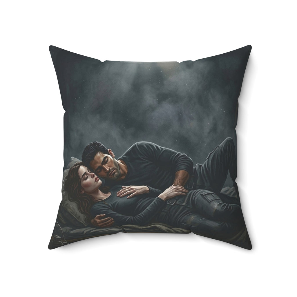 The Quiet After Throw Pillow - Dark Romance Lovers Accent Cushion