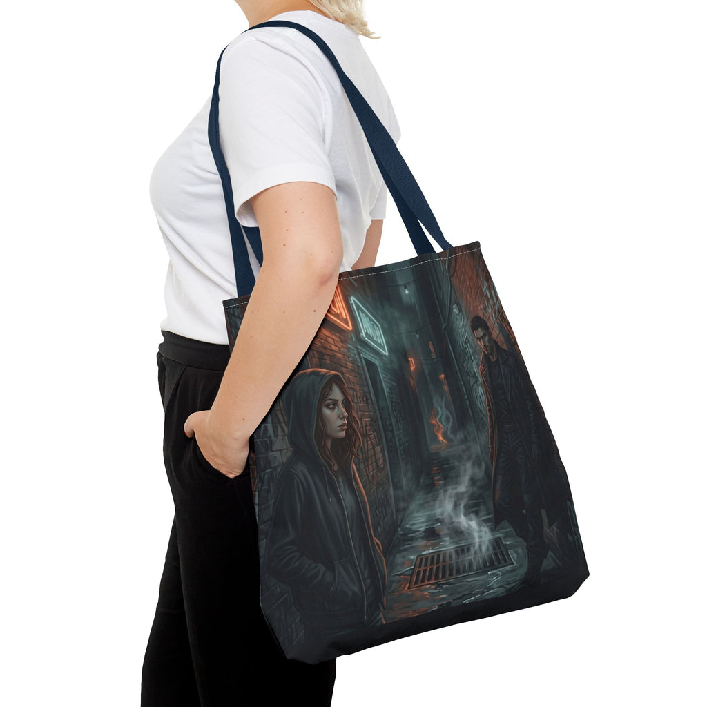 The Hunters Alley Tote Bag - Neon Noir Dark Romance Book Bag