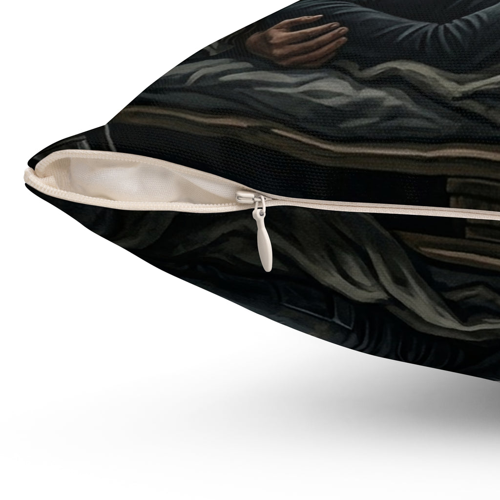 The Quiet After Throw Pillow - Dark Romance Lovers Accent Cushion
