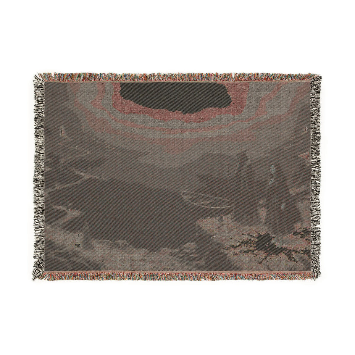 Gothic Moonlit Scene Woven Blanket