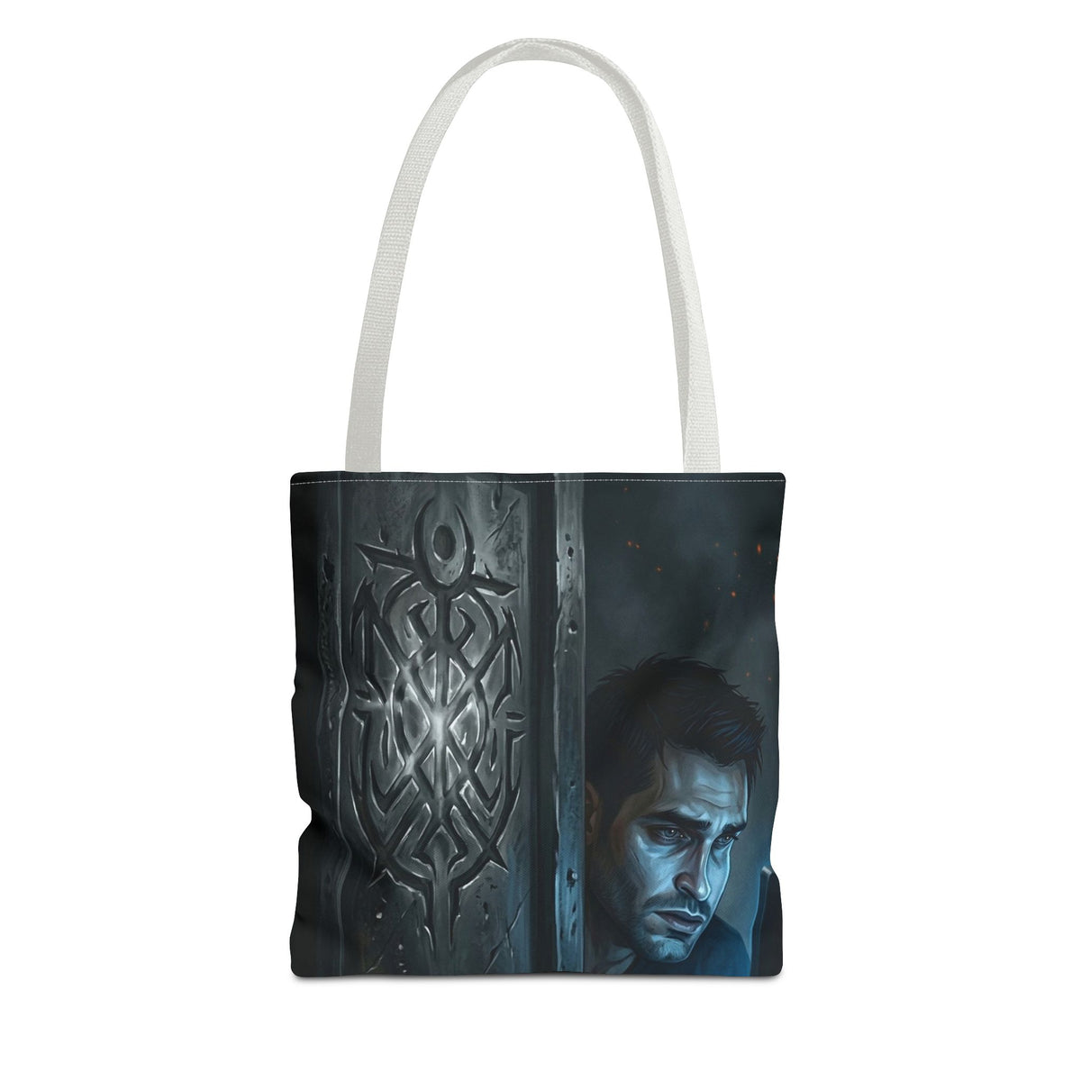 The Ward Mark Tote Bag - Gothic Rune Sigil Book Bag