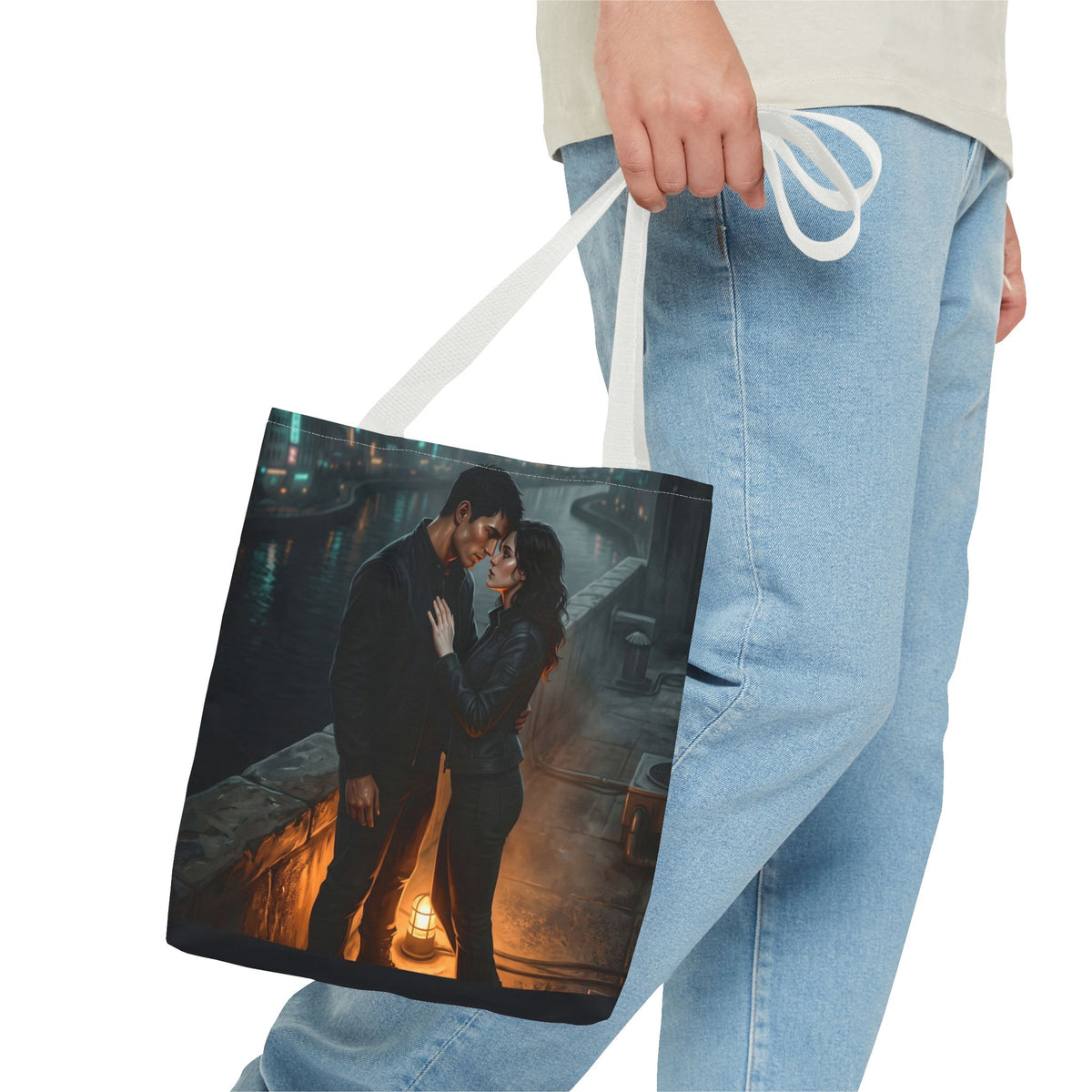 Rooftop Vow Tote Bag - Dark Fantasy Romance Book Bag