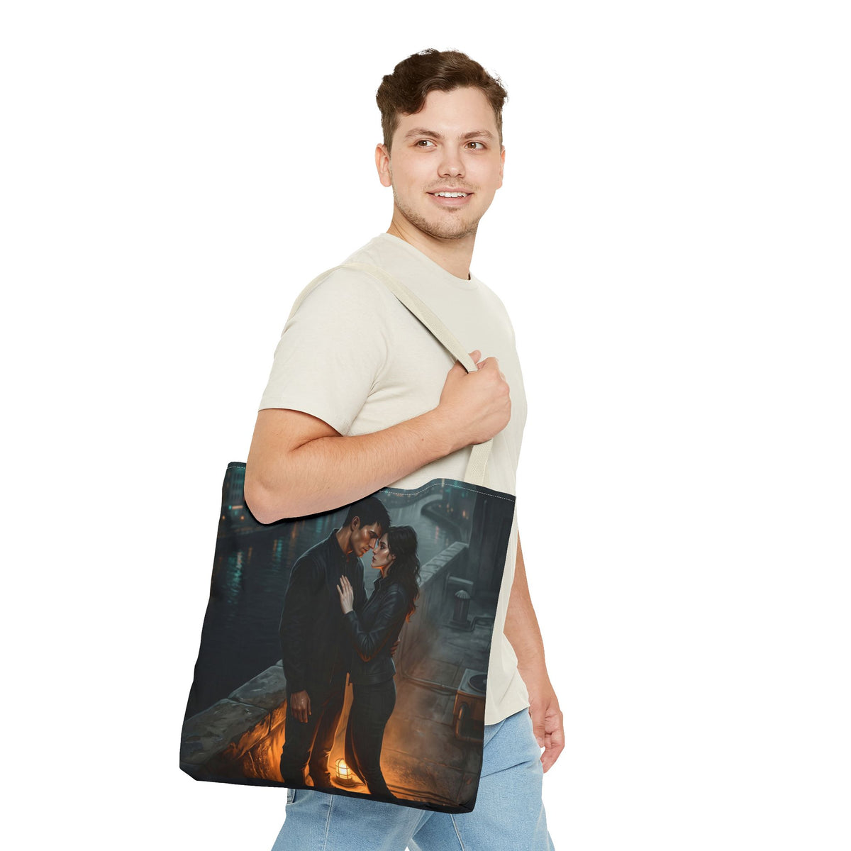 Rooftop Vow Tote Bag - Dark Fantasy Romance Book Bag