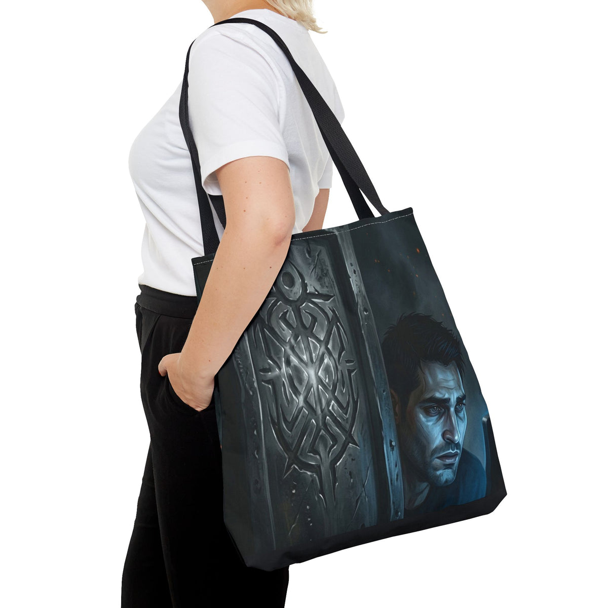 The Ward Mark Tote Bag - Gothic Rune Sigil Book Bag