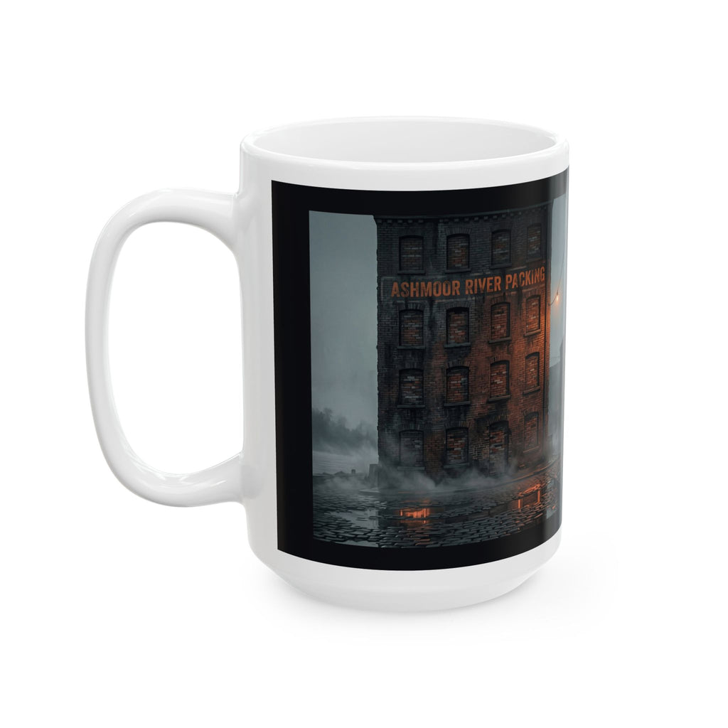 Ashmoor River Packing Ceramic Mug - Gothic Industrial Coffee Cup