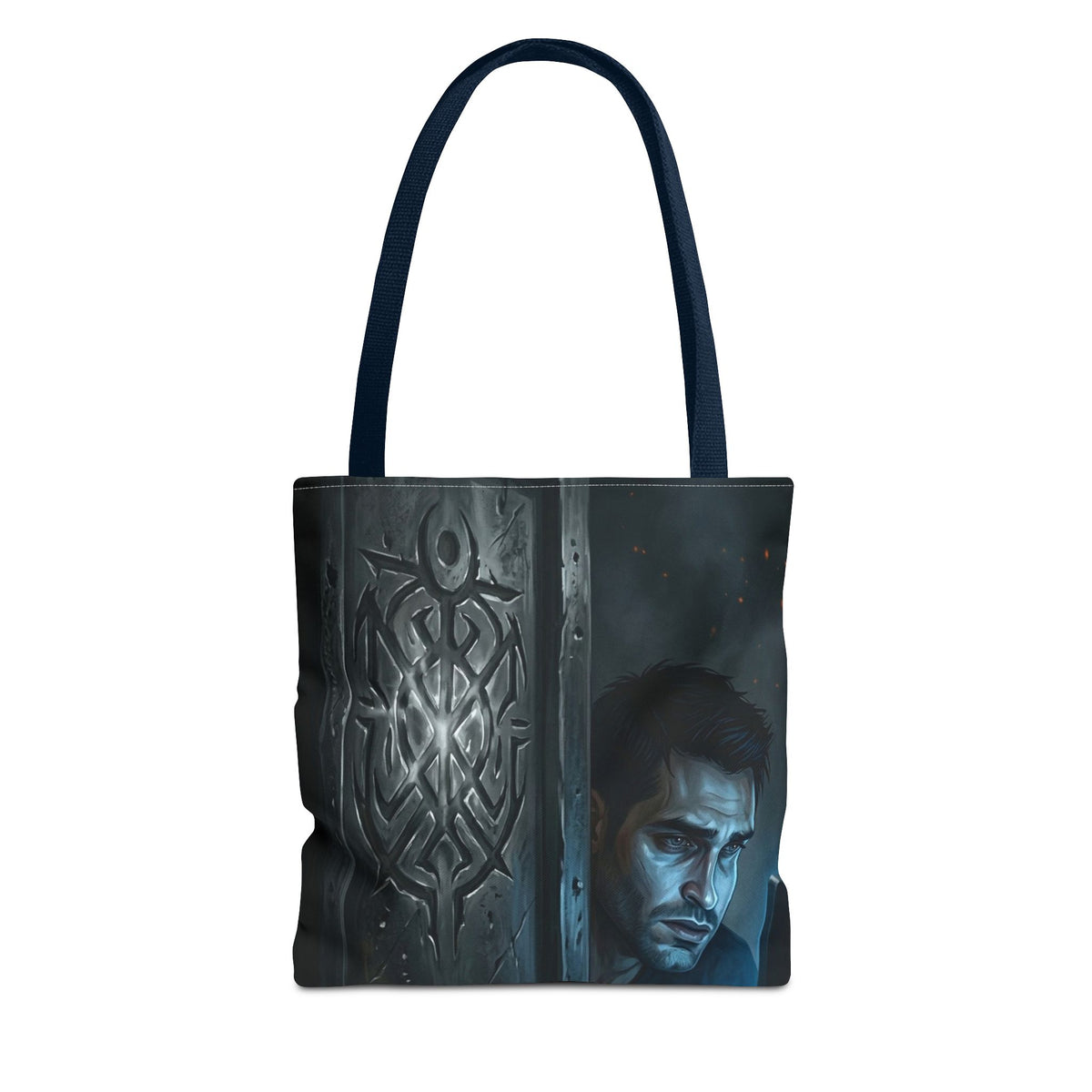 The Ward Mark Tote Bag - Gothic Rune Sigil Book Bag