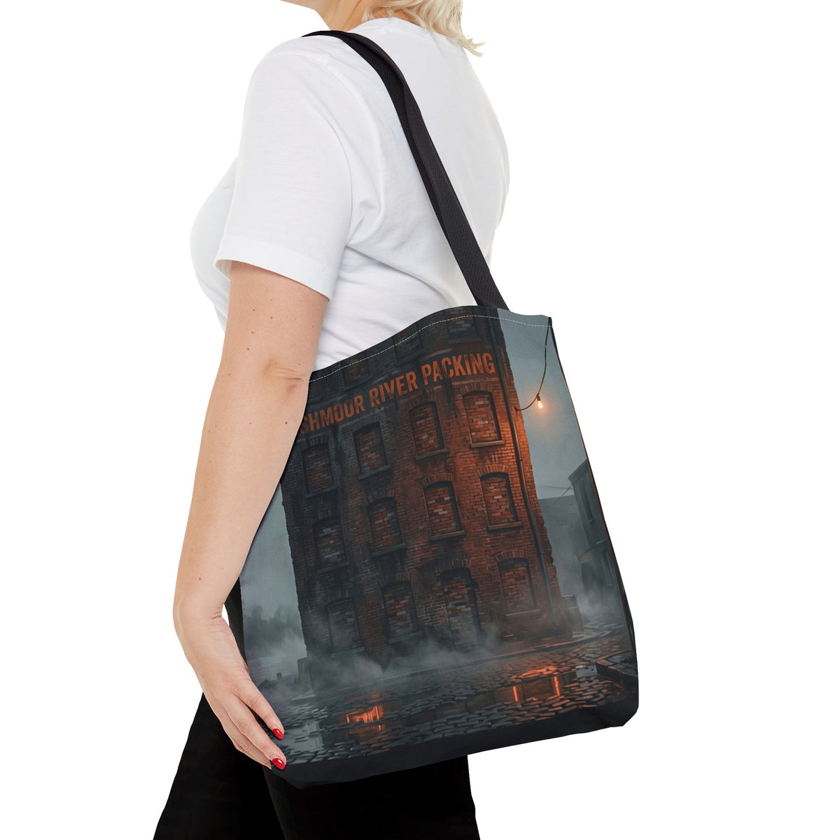 Ashmoor River Packing Tote Bag - Gothic Industrial Book Bag