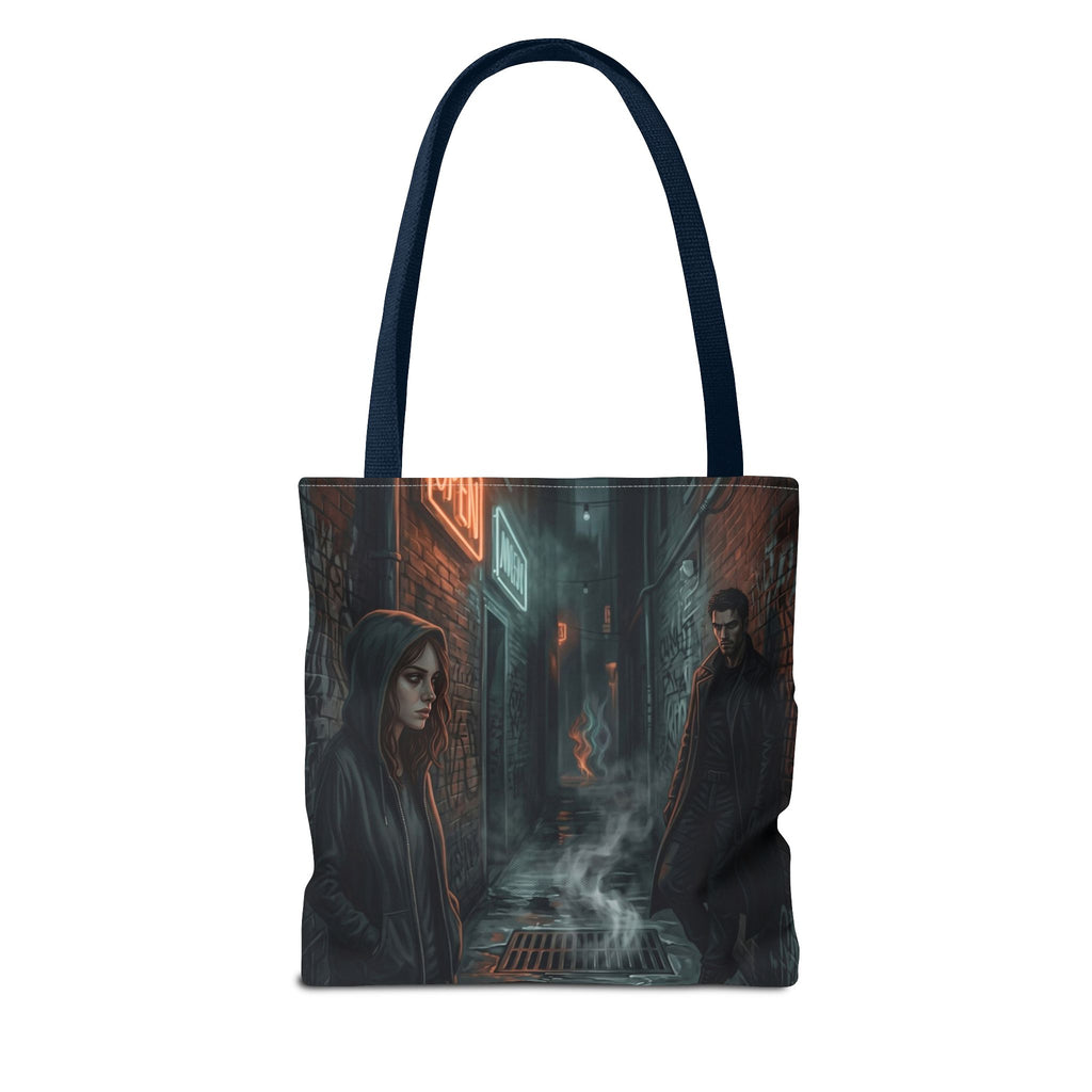 The Hunters Alley Tote Bag - Neon Noir Dark Romance Book Bag