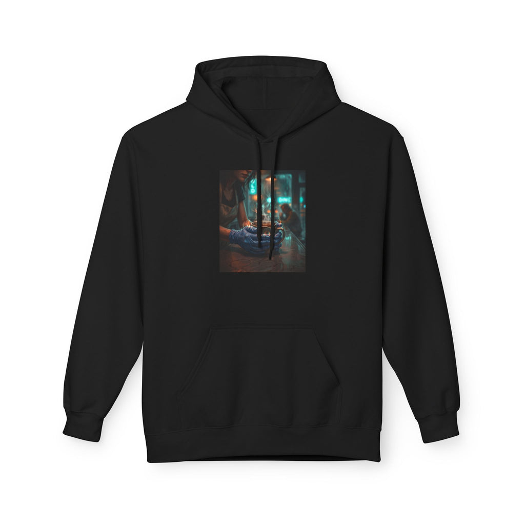 Cold Hands Warm Cup Hoodie - Cozy Noir Diner Bookish Pullover