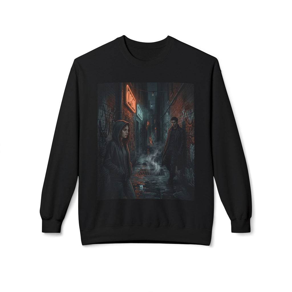 The Hunters Alley Crewneck Sweatshirt - Neon Noir Dark Romance Crew