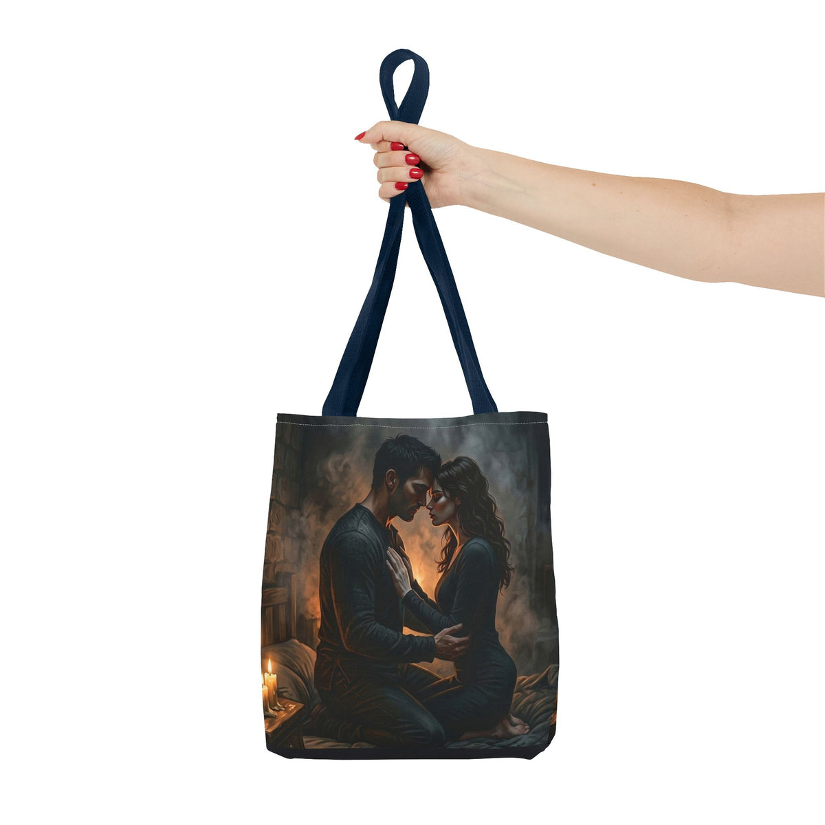True Name Tote Bag - Candlelit Dark Romance Book Bag