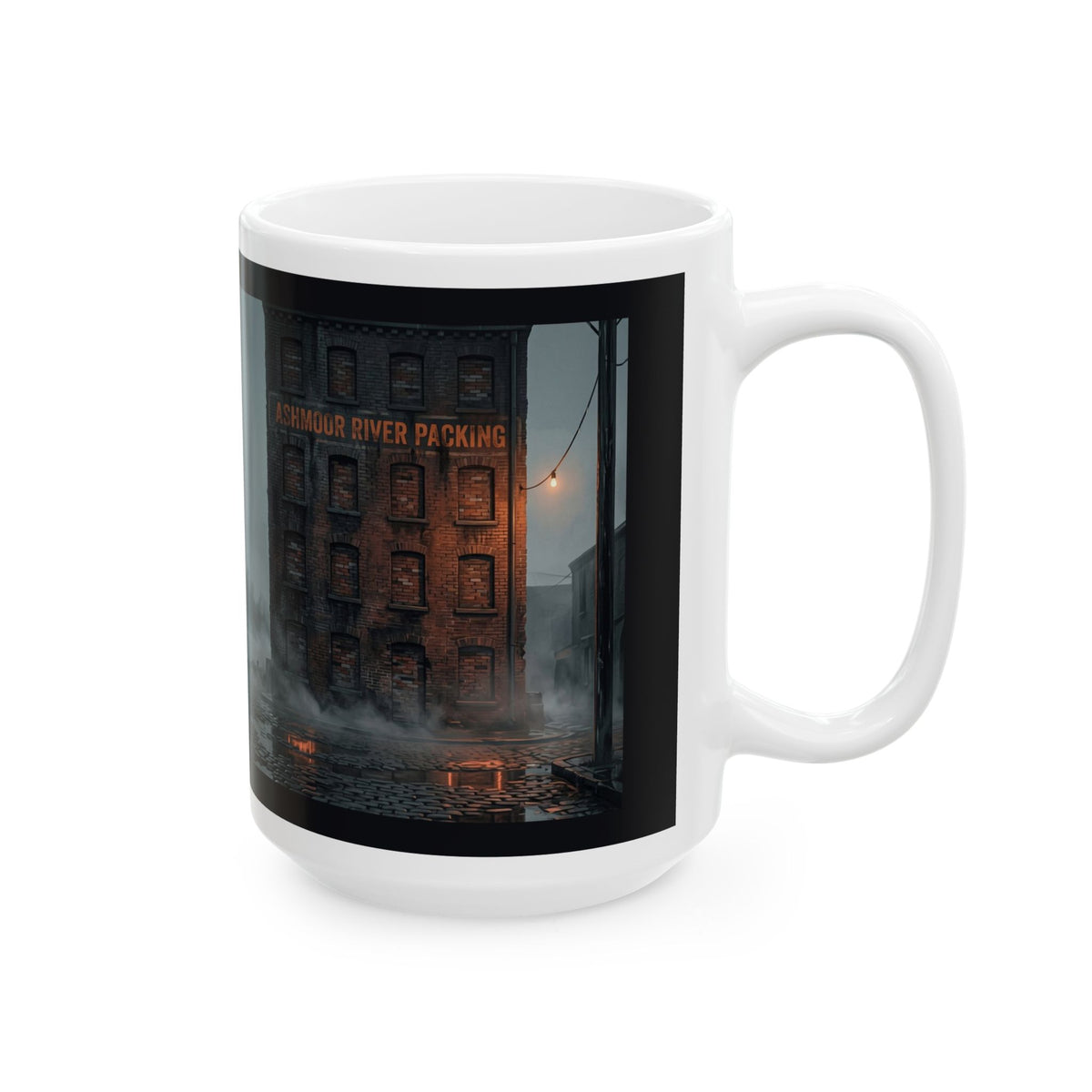 Ashmoor River Packing Ceramic Mug - Gothic Industrial Coffee Cup