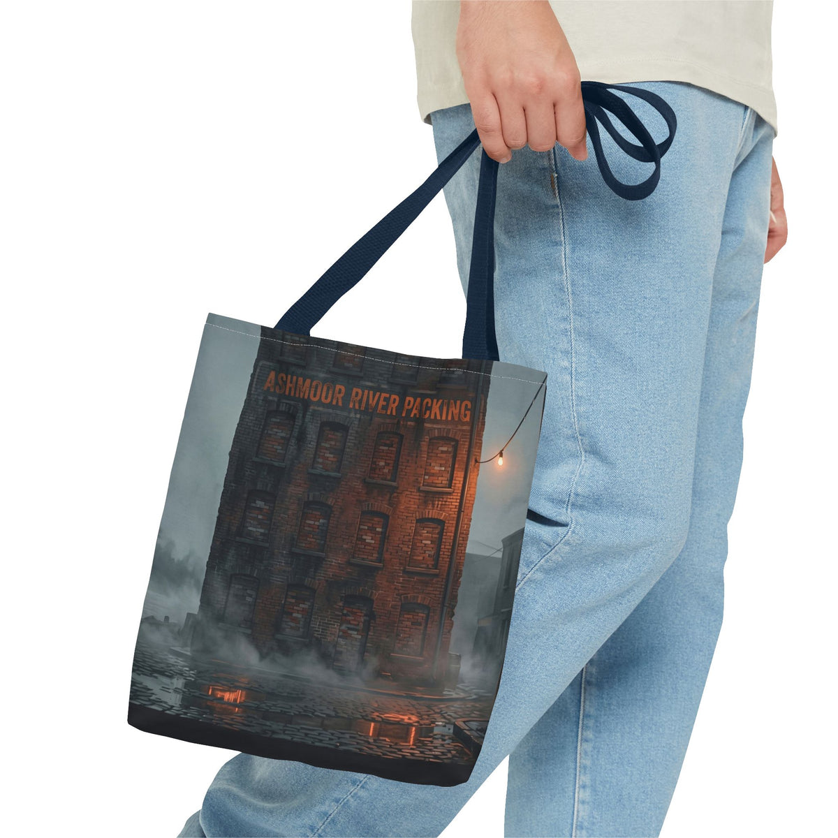 Ashmoor River Packing Tote Bag - Gothic Industrial Book Bag