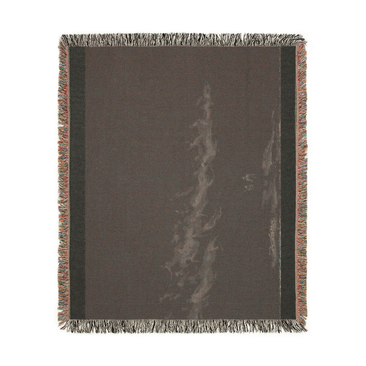 Woven Blanket - Subtle Night Sky Throw with Wispy Cloud Design