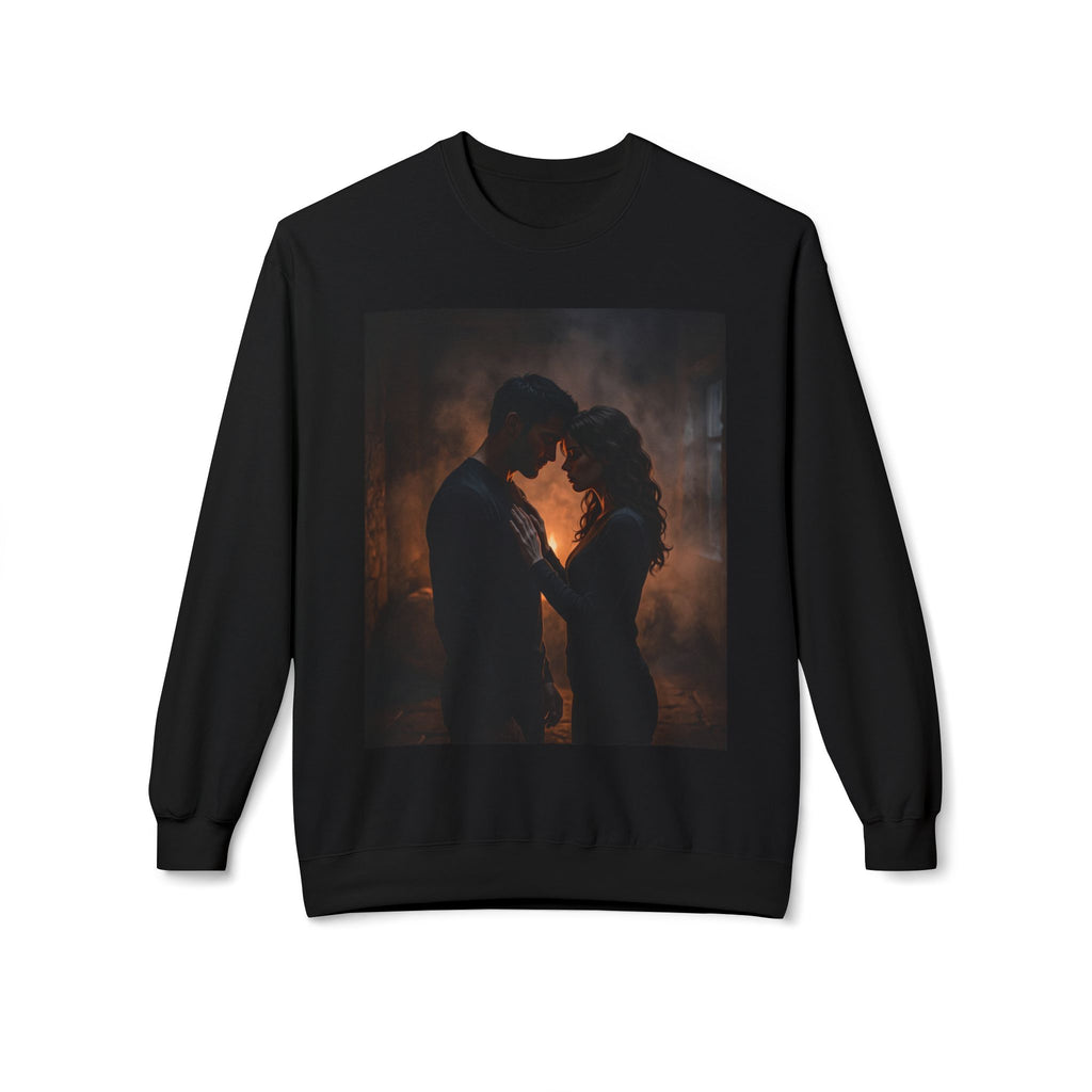 Two Shadows One Flame Crewneck Sweatshirt - Dark Romance Bookish Crew