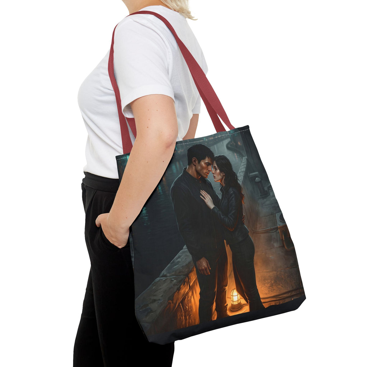 Rooftop Vow Tote Bag - Dark Fantasy Romance Book Bag
