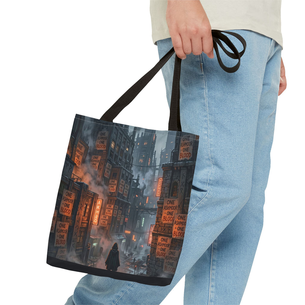 One Ashmoor One Blood Tote Bag - Dark Fantasy City Book Bag