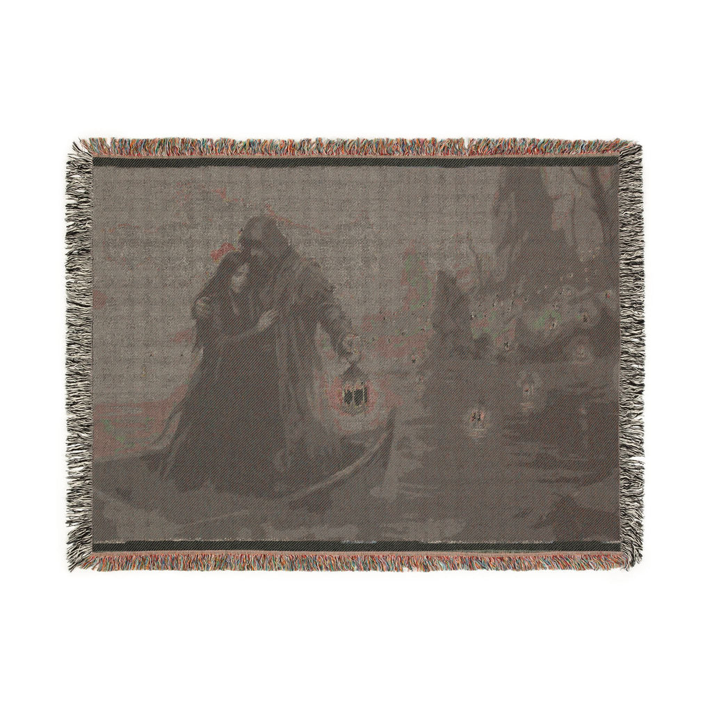 Gothic Lantern Woven Blanket