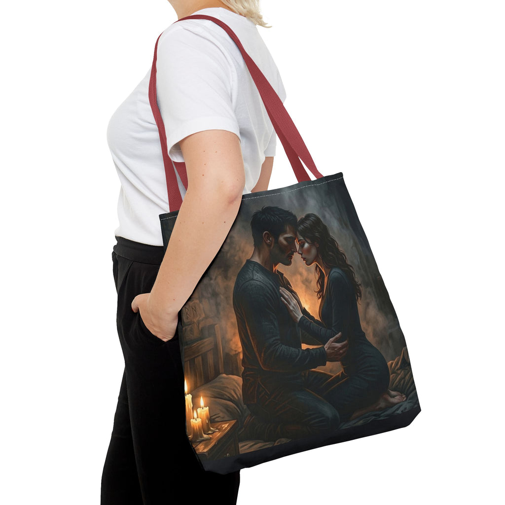 True Name Tote Bag - Candlelit Dark Romance Book Bag