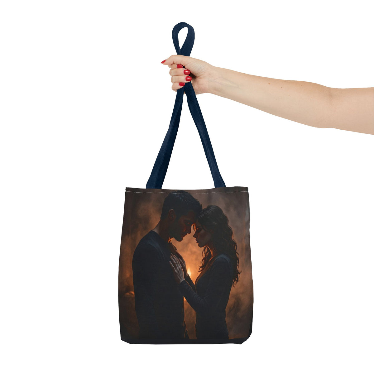 Two Shadows One Flame Tote Bag - Dark Romance Book Bag