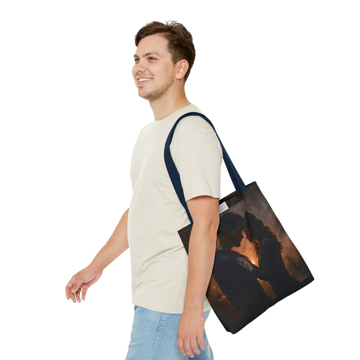 Two Shadows One Flame Tote Bag - Dark Romance Book Bag