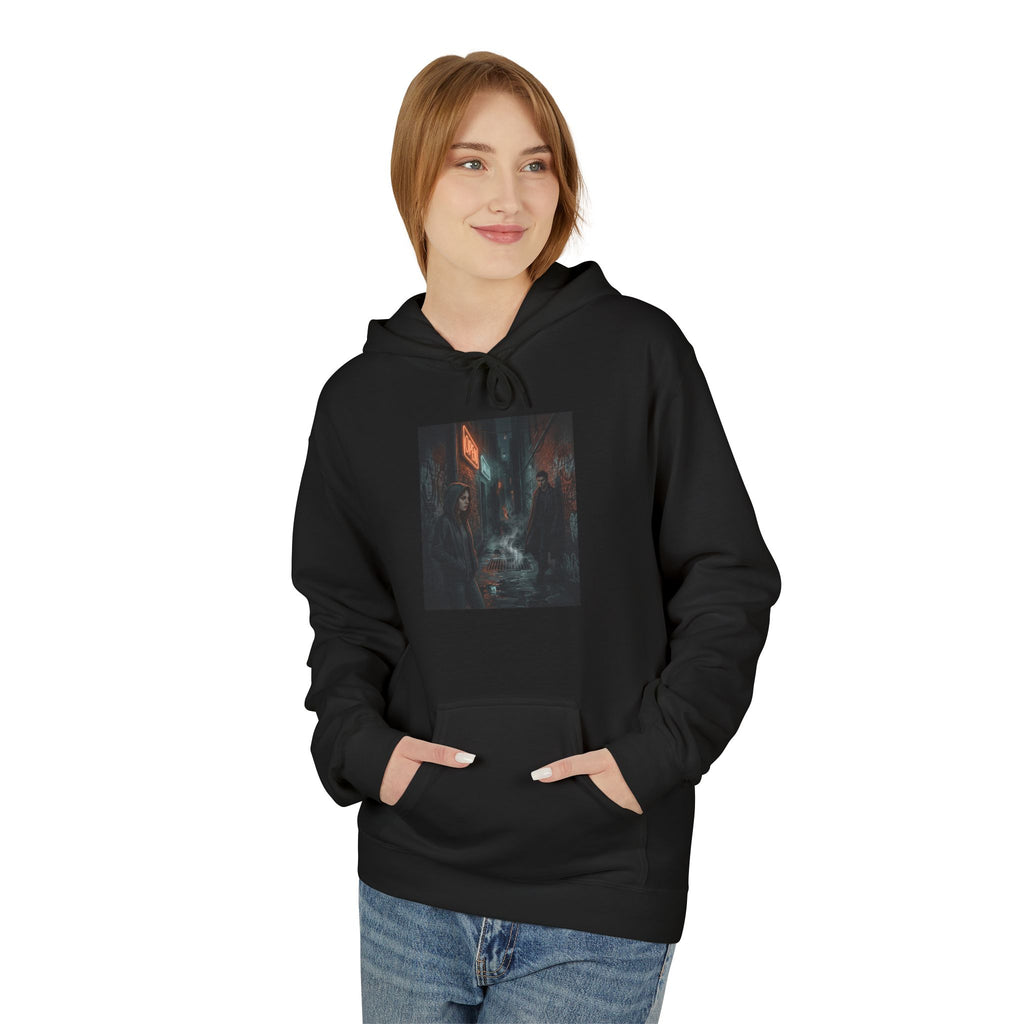 The Hunters Alley Hoodie - Neon Noir Dark Romance Pullover