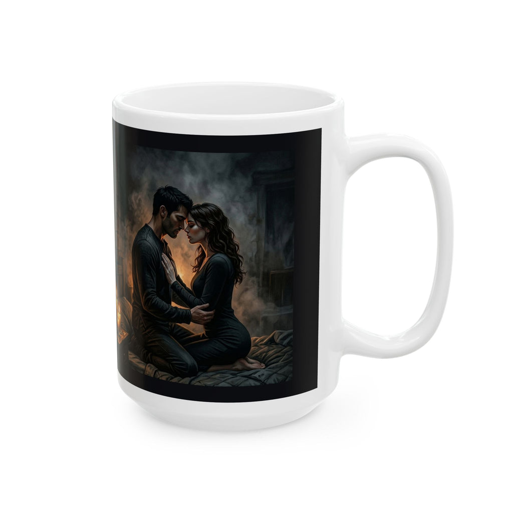 True Name Ceramic Mug - Candlelit Dark Romance Coffee Cup